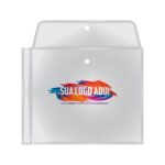 Embalagem plástica 18X15 cm em PVC cristal para lingerie + logo - Imagem 2