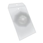 Embalagem plástica 19X36cm em PVC cristal para roupas íntimas, biquínis, lingerie - Sem Logo - Imagem 3