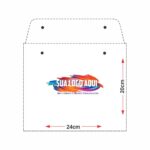 Embalagem Plástica 20X24cm em PVC cristal p/moda íntima - 02 Botões + logo - Imagem 4