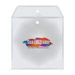 Embalagem plástica 25X25cm em PVC cristal para biquínis + Logo - Imagem 2
