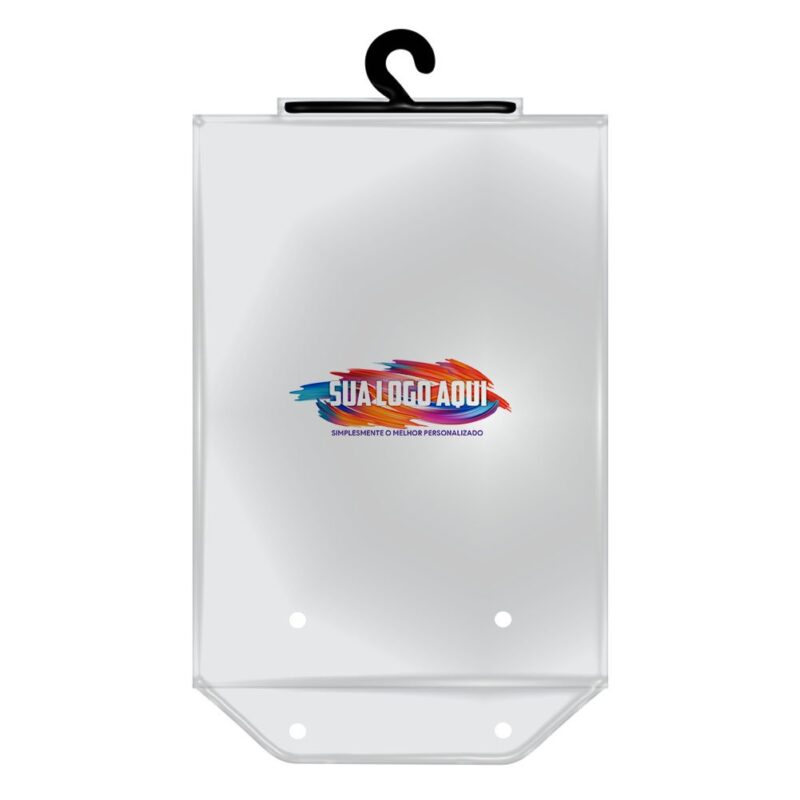 Embalagem Plástica 33X36cm em PVC com botão + Logo