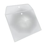 Embalagem plástica PVC cristal 09X10cm com botão - sem logo - Imagem 3