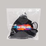 Embalagem Plástica 20X24cm em PVC cristal p/moda íntima - 02 Botões + logo
