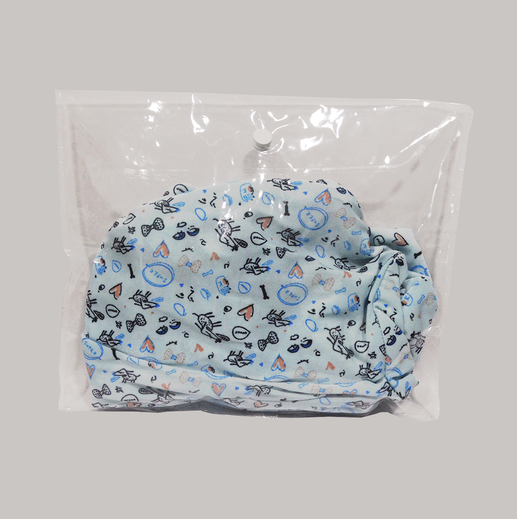 Embalagem plástica em PVC cristal 22X19cm para roupas íntimas - Sem Logo