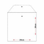 Embalagem plástica 20X20cm em PVC cristal para lingerie - Sem Logo - Imagem 4