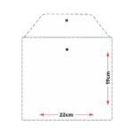 Embalagem plástica em PVC cristal 22X19cm para roupas íntimas - Sem Logo - Imagem 2