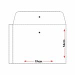 Embalagem plástica 19X14cm em PVC p/ lingerie, biquínis com botão - Sem Logo - Imagem 4