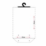 Embalagem plástica 29X36 cm em PVC cristal para lingeries, biquínis - Sem Logo - Imagem 3