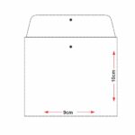 Embalagem plástica PVC cristal 09X10cm com botão - sem logo - Imagem 4