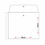 Embalagem plástica 18X15cm com fechamento em botão de PVC para lingerie- Sem Logo - Imagem 4