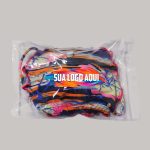 Embalagem plástica 23x17cm em PVC cristal para lingerie + Logo