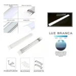 Luminária Led Elegance Sobrepor Slim Fit 36w Avant Cor da luz Branco-frio - Imagem 5